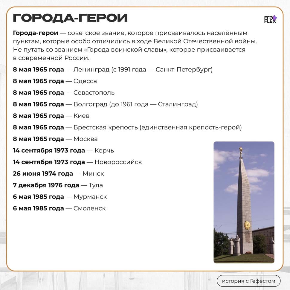 Города герои